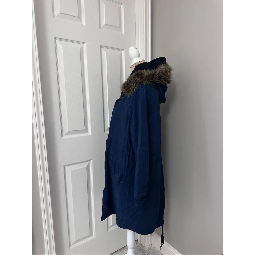 TopShop quilt lined parka